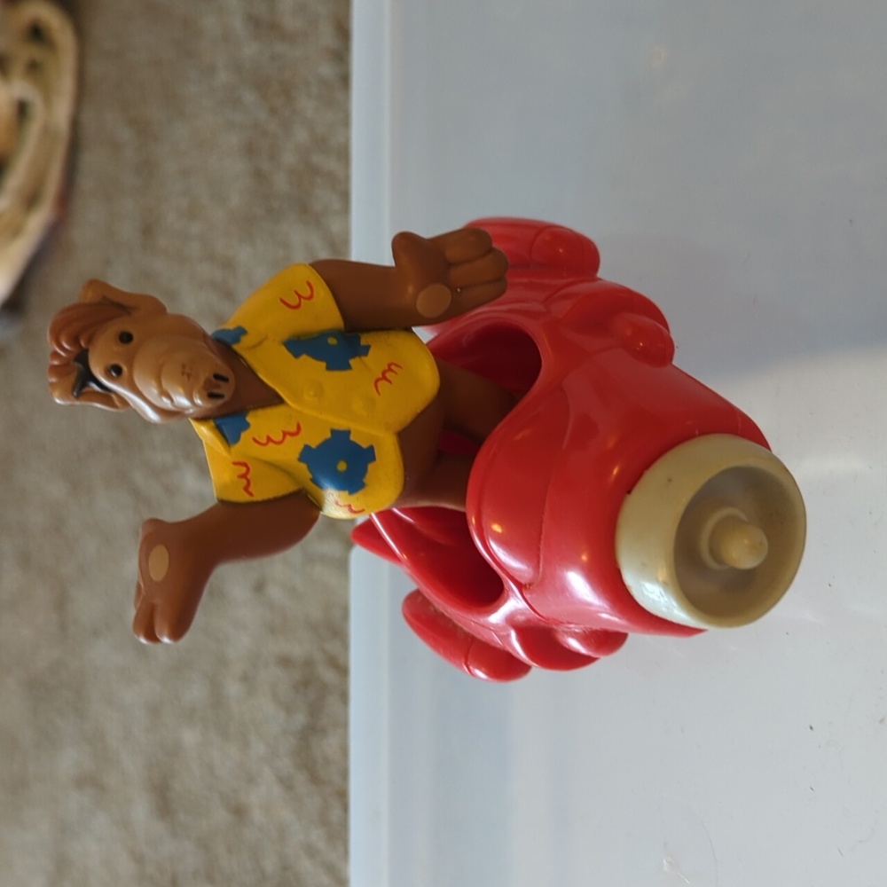 Vintage ALF figure with spaceship